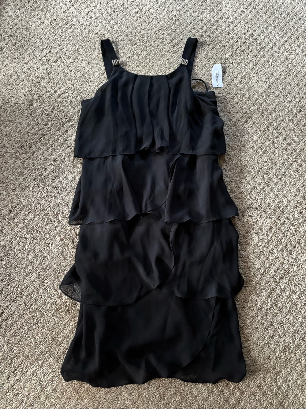 NWT Dressbarn Women’s Ruffle Black Fancy Dress